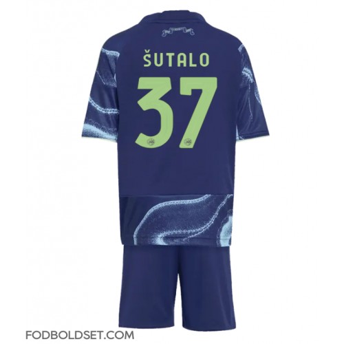 Ajax Josip Sutalo #37 Udebane Trøje Børn 2025-26 Kortærmet (+ Korte bukser)